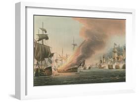 Battle of Trafalgar, 1805-Thomas Whitcombe-Framed Giclee Print