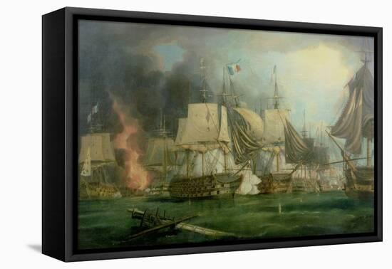 Battle of Trafalgar, 1805-George Chambers-Framed Stretched Canvas