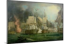 Battle of Trafalgar, 1805-George Chambers-Mounted Giclee Print