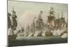 Battle of Trafalgar, 1805-Thomas Whitcombe-Mounted Giclee Print