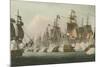 Battle of Trafalgar, 1805-Thomas Whitcombe-Mounted Giclee Print