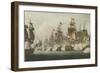 Battle of Trafalgar, 1805-Thomas Whitcombe-Framed Premium Giclee Print