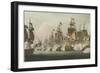 Battle of Trafalgar, 1805-Thomas Whitcombe-Framed Premium Giclee Print