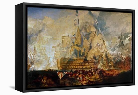 Battle of Trafalgar, 21 October 1805-J. M. W. Turner-Framed Stretched Canvas