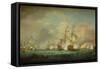 Battle of Trafalgar, 21st Oct. 1805-Thomas Whitcombe-Framed Stretched Canvas