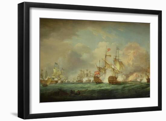 Battle of Trafalgar, 21st Oct. 1805-Thomas Whitcombe-Framed Giclee Print