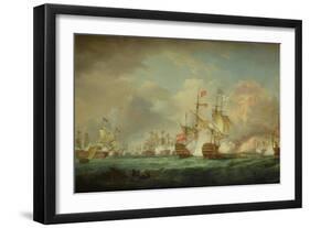 Battle of Trafalgar, 21st Oct. 1805-Thomas Whitcombe-Framed Giclee Print