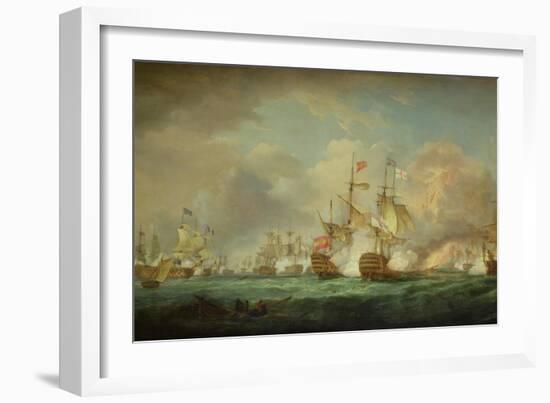 Battle of Trafalgar, 21st Oct. 1805-Thomas Whitcombe-Framed Giclee Print