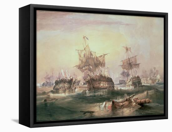 Battle of Trafalgar, 21st October 1805-William John Huggins-Framed Stretched Canvas