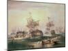 Battle of Trafalgar, 21st October 1805-William John Huggins-Mounted Giclee Print