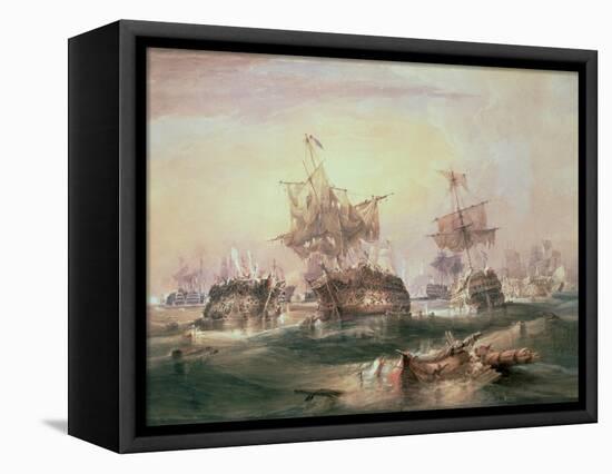 Battle of Trafalgar, 21st October 1805-William John Huggins-Framed Stretched Canvas