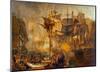 Battle of Trafalgar as Seen from the Victory, 1806-J M W Turner-Mounted Giclee Print