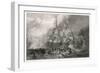 Battle of Trafalgar in the Midst of Battle-null-Framed Art Print