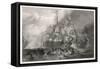Battle of Trafalgar in the Midst of Battle-null-Framed Stretched Canvas