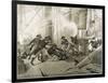 Battle of Trafalgar Nelson is Fatally Wounded-Henri Dupray-Framed Art Print