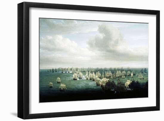 Battle of Trafalgar, October 21, 1805, First Phase, Spain-null-Framed Giclee Print