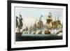 Battle of Trafalgar, October 21st 1805 (1816)-Thomas Sutherland-Framed Giclee Print