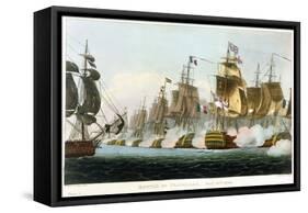 Battle of Trafalgar, October 21st 1805 (1816)-Thomas Sutherland-Framed Stretched Canvas