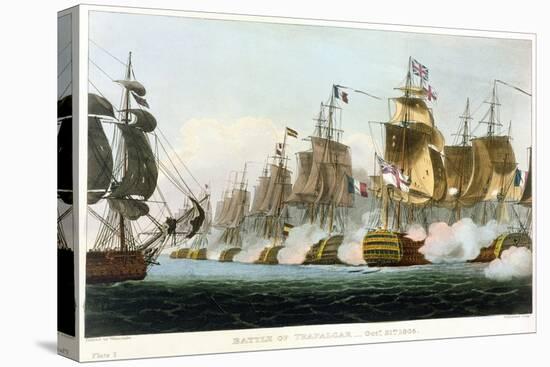 Battle of Trafalgar, October 21st 1805 (1816)-Thomas Sutherland-Stretched Canvas