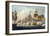 Battle of Trafalgar, October 21st 1805, from "The Naval Achievements of Great Britain"-Thomas Whitcombe-Framed Giclee Print