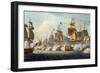 Battle of Trafalgar, October 21st 1805, from "The Naval Achievements of Great Britain"-Thomas Whitcombe-Framed Giclee Print