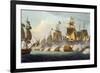 Battle of Trafalgar, October 21st 1805, from "The Naval Achievements of Great Britain"-Thomas Whitcombe-Framed Giclee Print