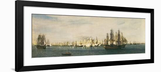 Battle of Trafalgar-Rafael Monleon Y Torres-Framed Premium Giclee Print
