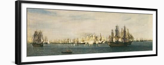 Battle of Trafalgar-Rafael Monleon Y Torres-Framed Premium Giclee Print