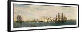 Battle of Trafalgar-Rafael Monleon Y Torres-Framed Premium Giclee Print