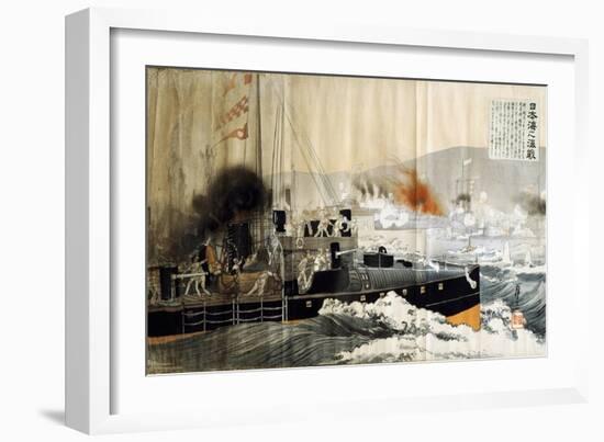 Battle of Tsushima, May 1905, Russo-Japanese War, South Korea-Japan-null-Framed Giclee Print