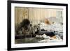 Battle of Tsushima, May 1905, Russo-Japanese War, South Korea-Japan-null-Framed Giclee Print