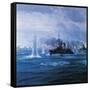 Battle of Tsushima, May 1905-null-Framed Stretched Canvas