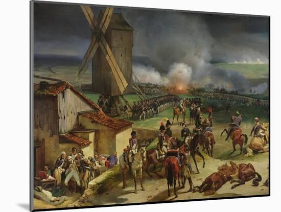 Battle of Valmy, 20th September 1792, 1835-Jean Baptiste Mauzaisse-Mounted Giclee Print