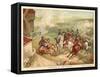 Battle of Valmy, France, 1792-Antoine Charles Horace Vernet-Framed Stretched Canvas