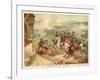 Battle of Valmy, France, 1792-Antoine Charles Horace Vernet-Framed Giclee Print