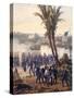 Battle of Veracruz, General Scott's Troops Attacking and Capturing City, 1847, Mexican-American War-Carl Nebel-Stretched Canvas