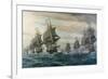 Battle of Virginia Capes-V. Zveg-Framed Art Print