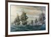 Battle of Virginia Capes-V. Zveg-Framed Art Print