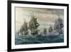 Battle of Virginia Capes-V. Zveg-Framed Art Print