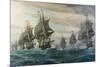 Battle of Virginia Capes-V. Zveg-Mounted Art Print