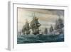 Battle of Virginia Capes-V. Zveg-Framed Art Print