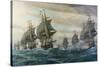 Battle of Virginia Capes-V. Zveg-Stretched Canvas