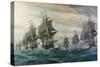 Battle of Virginia Capes-V. Zveg-Stretched Canvas