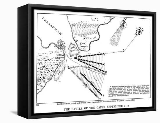 Battle of Virginia Capes-null-Framed Stretched Canvas