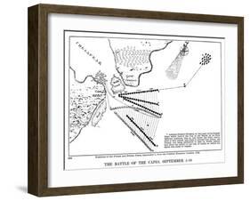 Battle of Virginia Capes-null-Framed Giclee Print