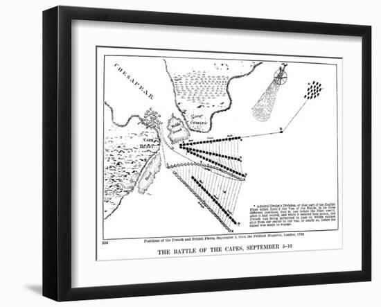 Battle of Virginia Capes-null-Framed Giclee Print
