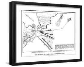 Battle of Virginia Capes-null-Framed Giclee Print