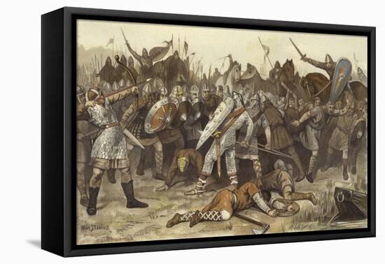 Battle of Vlaardingen-Willem II Steelink-Framed Stretched Canvas