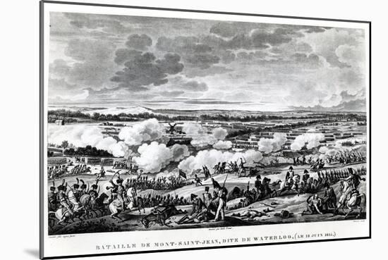 Battle of Waterloo, 18 June 1815-Antoine Charles Horace Vernet-Mounted Giclee Print