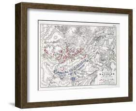 Battle of Waterloo, 18th June 1815, Sheet 1st-Alexander Keith Johnston-Framed Giclee Print